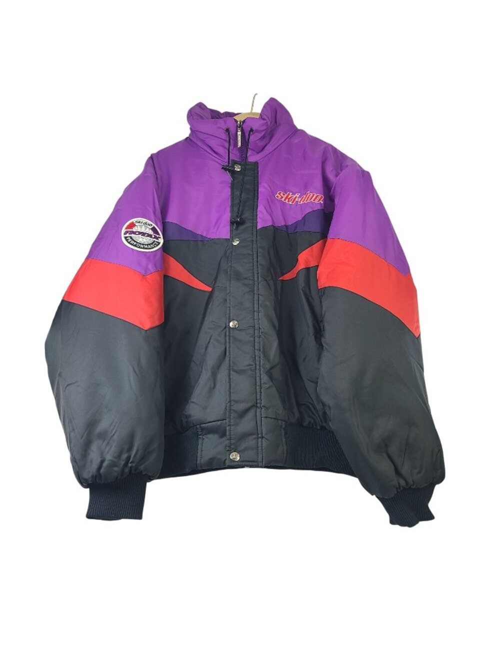 Ski-Doo Bombardier Rotax Racing Ski Jacket Red/Purple/Black Men Large Vintage